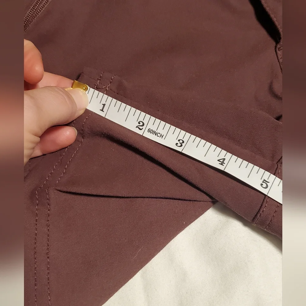 Prana Raisin Purple Shorts with Buttoned Pockets - Picture 2 of 4